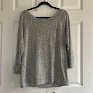 XL Market & Spruce heather gray top